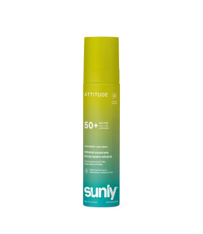 ATTITUDE FACE & BODY SUNSCREEN SPRAY - SPF 50 - UNSCENTED
