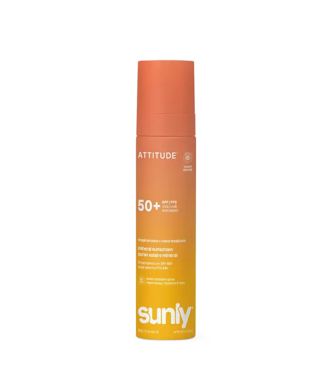ATTITUDE FACE & BODY SUNSCREEN SPRAY - SPF 50 - TROPICAL COCO