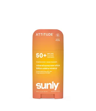 ATTITUDE ATTITUDE FACE & BODY SUNSCREEN STICK - SPF 50 - TROPICAL COCO