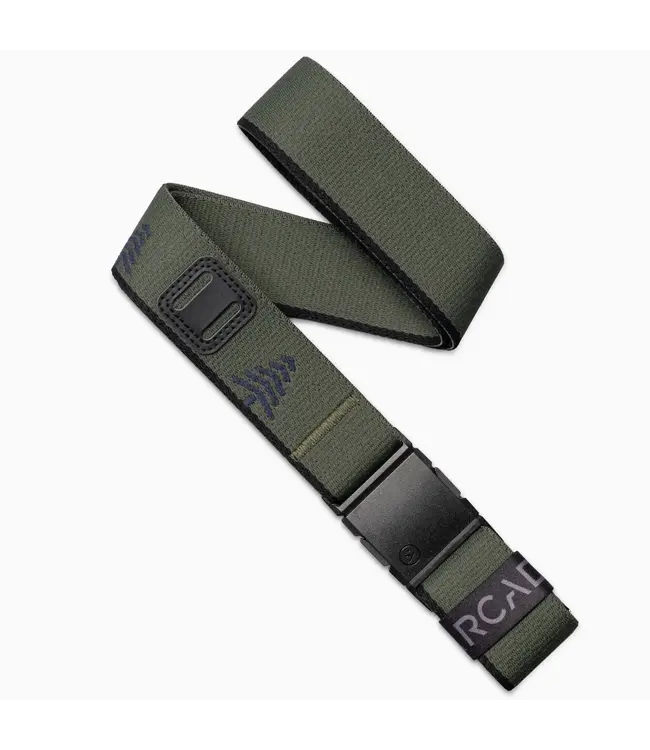 ARCADE BLACKWOOD STRETCH BELT IVY GREEN/BLACK