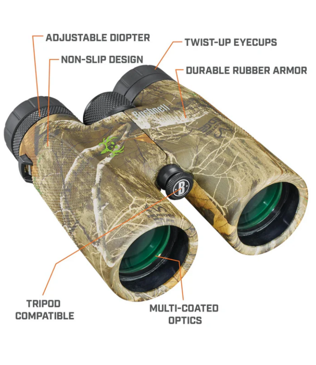 BUSHNELL POWERVIEW REAL TREE EDGE BONE COLLECTOR 10X42MM BINOCULARS