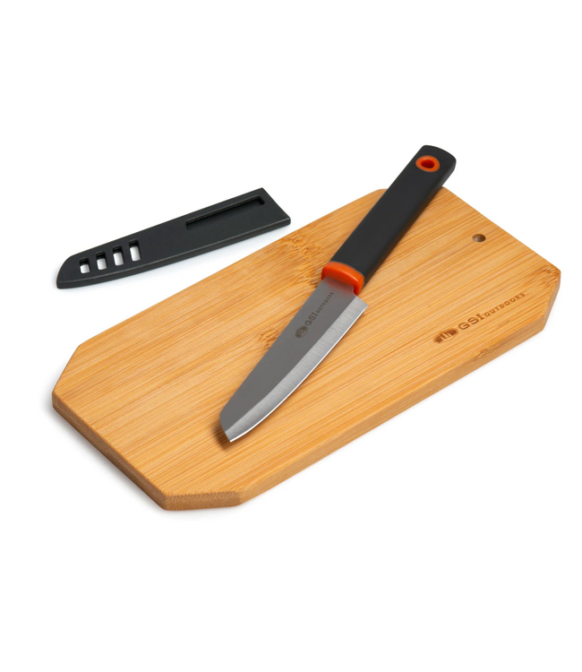 GSI OUTDOORS SANTOKU PREP SET - CUTTING BOARD KNIFE SET