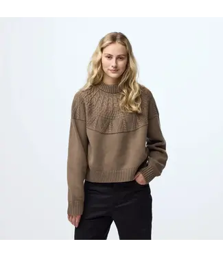 FJALLRAVEN WOMEN'S FJALLRAVEN OVIK SOLID JACQUARD KNIT