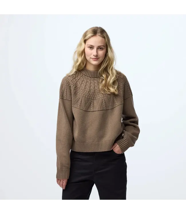 WOMEN'S FJALLRAVEN OVIK SOLID JACQUARD KNIT