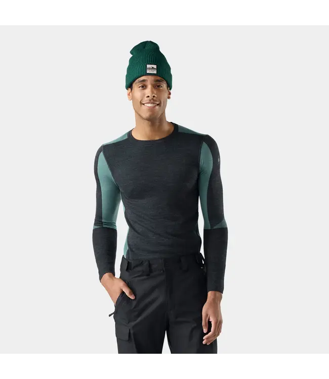 MEN'S SMARTWOOL INTRAKNIT THERMAL MERINO BASE LAYER COLOURBLOCK CREW