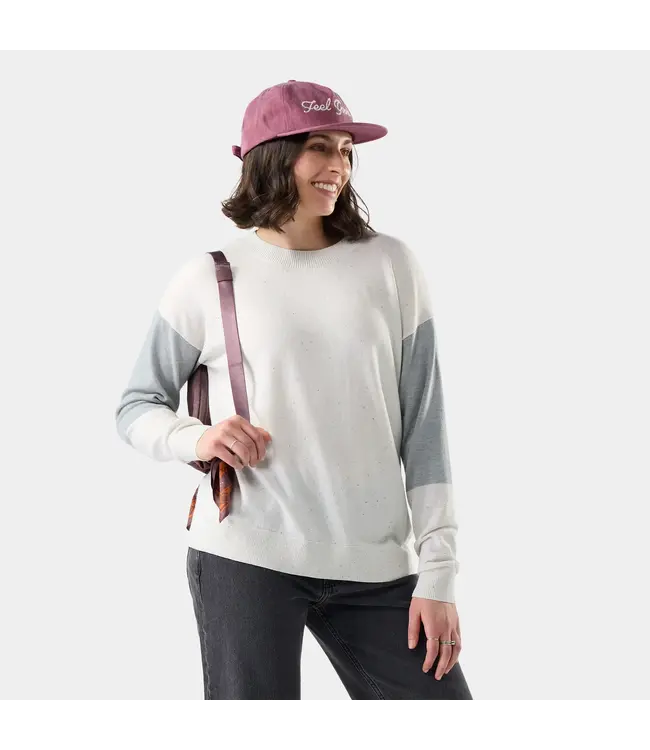 WOMEN'S SMARTWOOL EDGEWOOD COLORBLOCK CREW SWEATER
