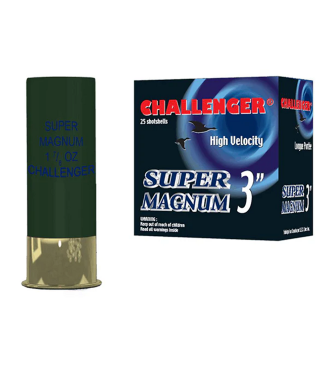 CHALLENGER 12 GAUGE 3.00"SUPER MAGNUM LEAD 1 7/8 OZ #5 SHOT (25 SHOTSHELLS)