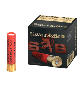 S & B S & B .410 GAUGE 2.50" 000B BUCKSHOT AMMUNITION (25 SHOTSHELLS)