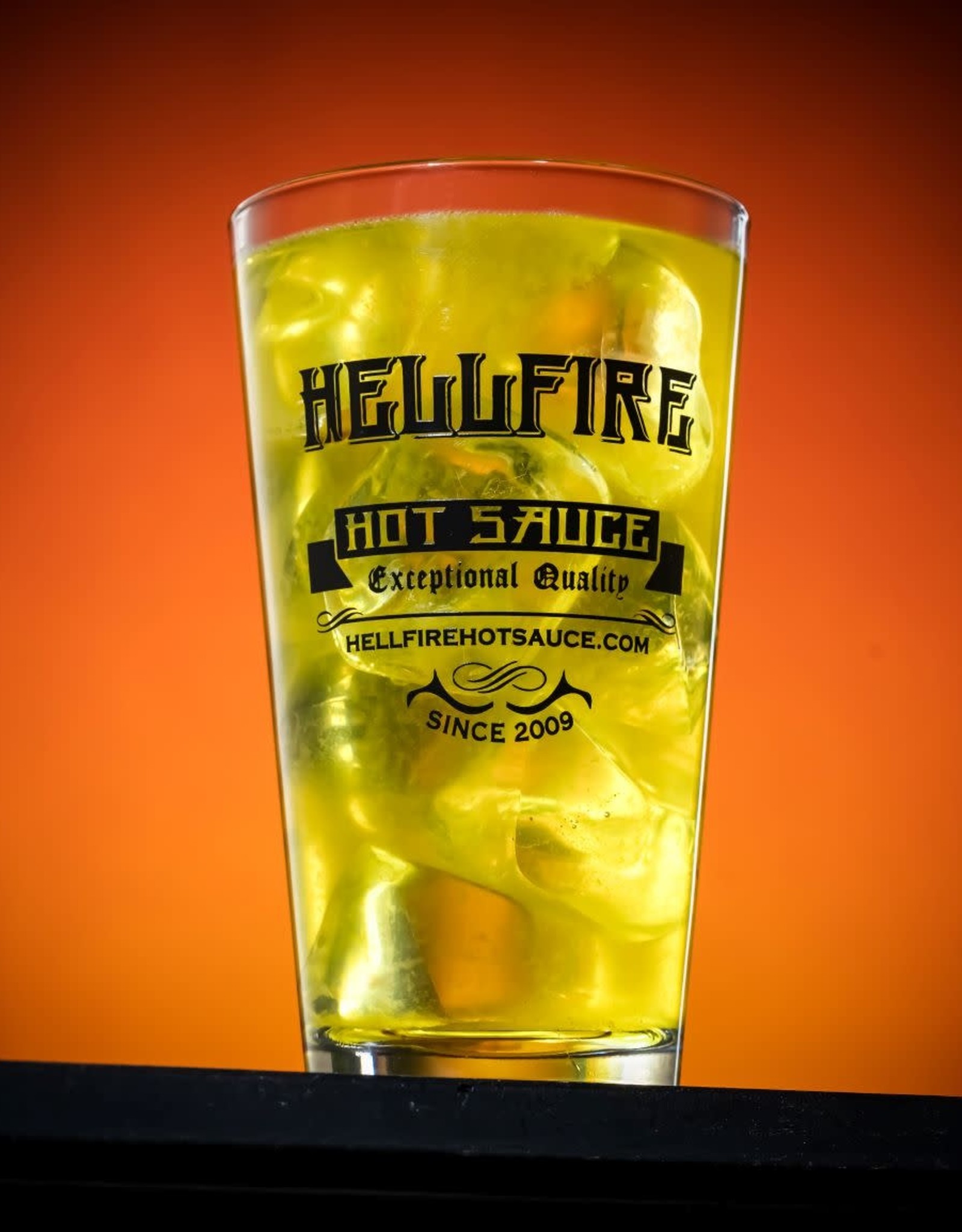 Hellfire 16 oz. Black Limited Edition  Pint Glass