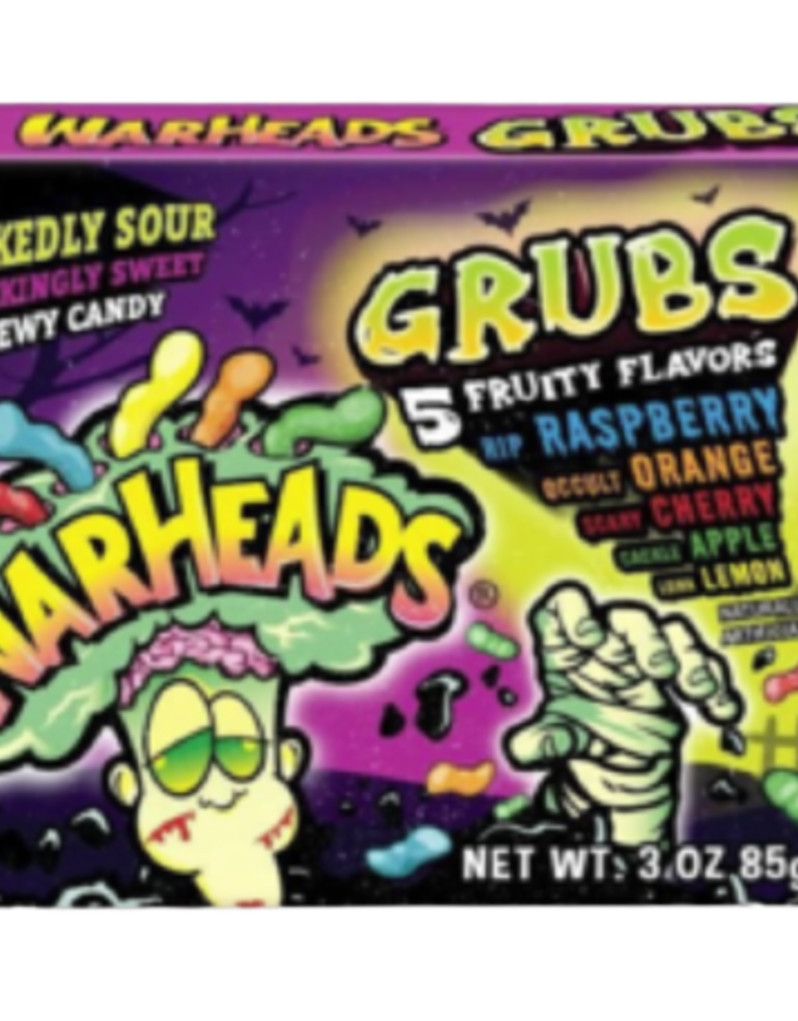 Warheads Grubs Wickedly Sour