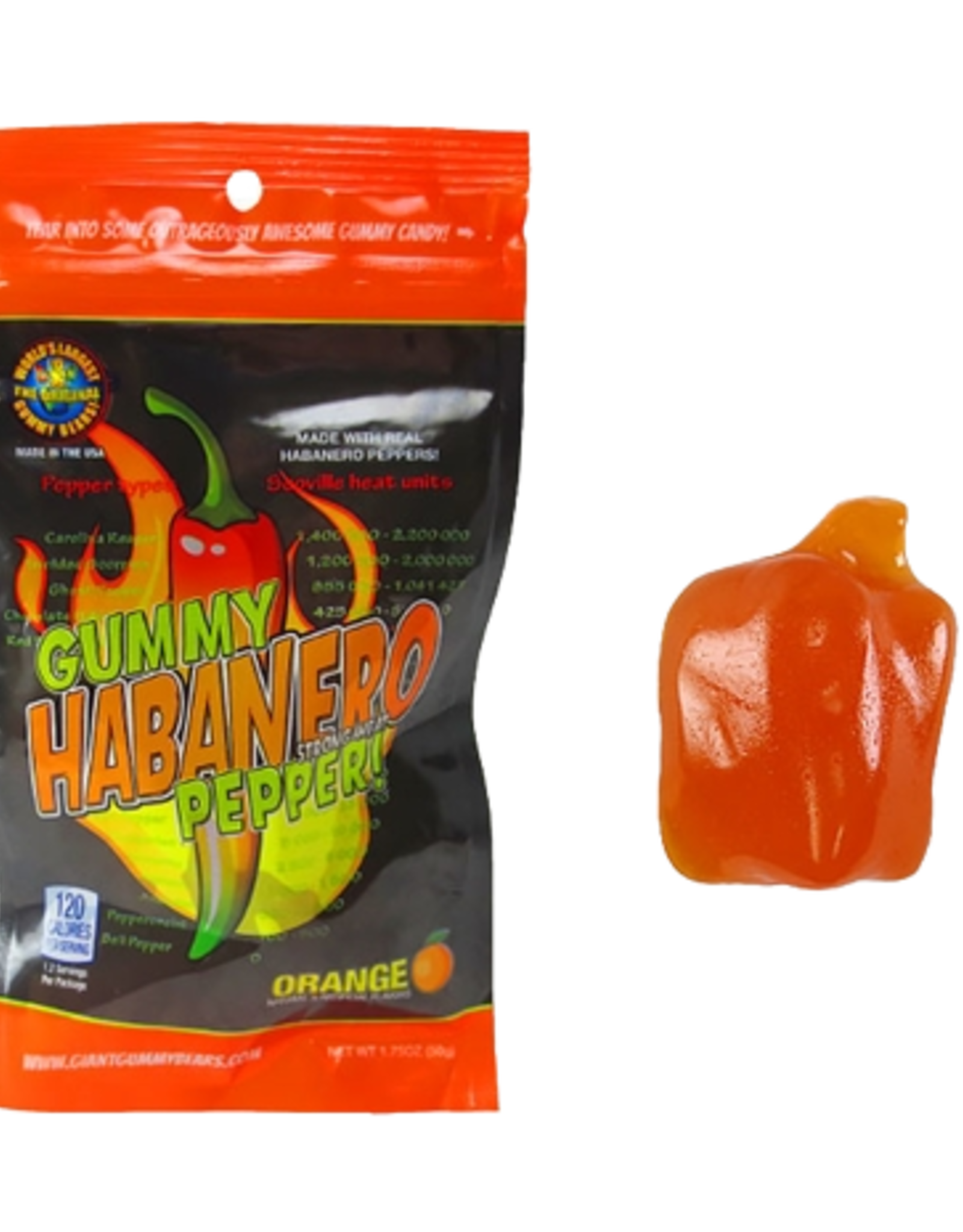 Gummy Habanero Pepper Orange