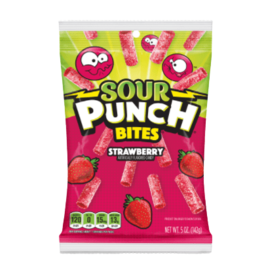 Sour Punch Strawberry Bites Peg Bag