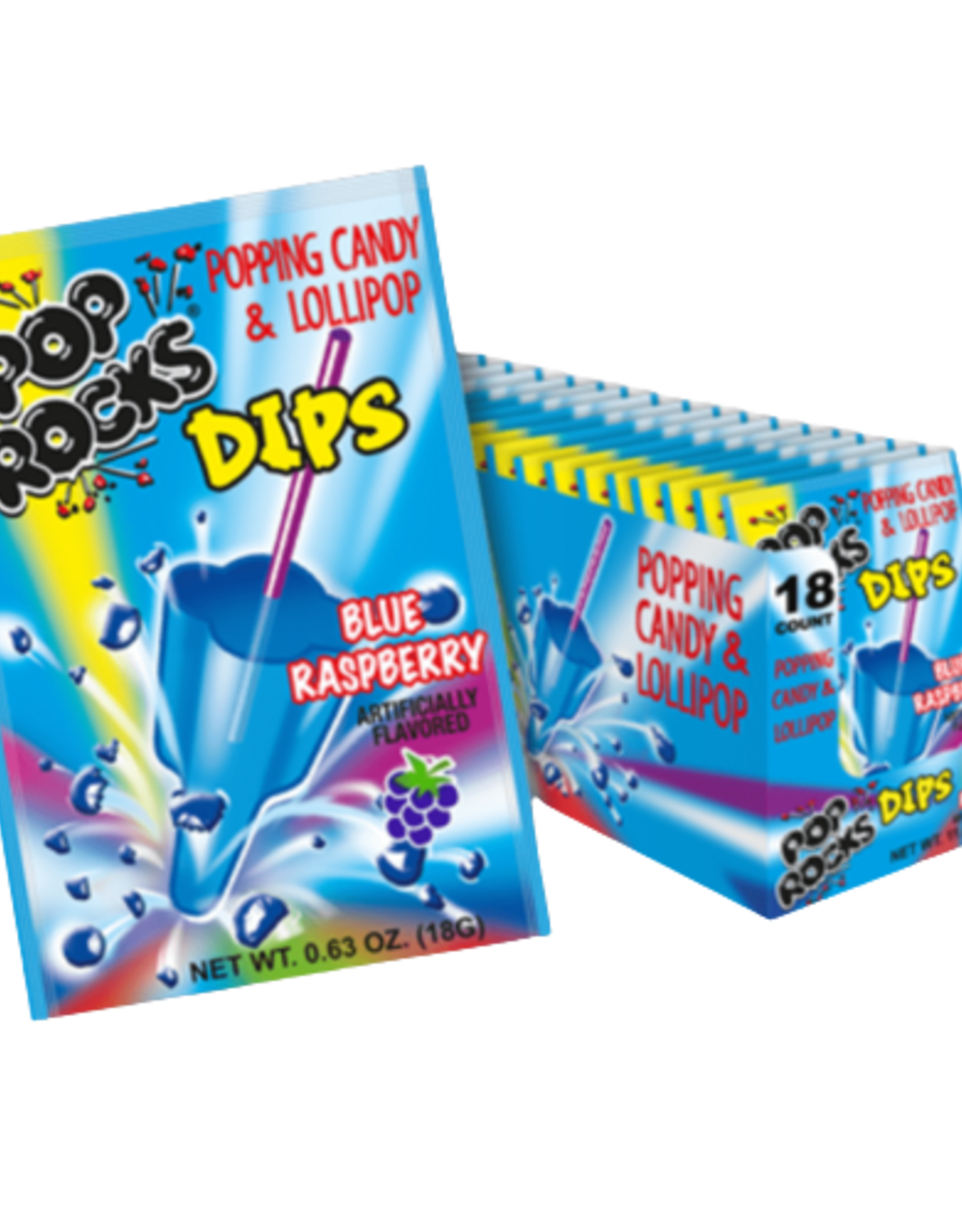 Pop Rocks Dips Blue Raspberry