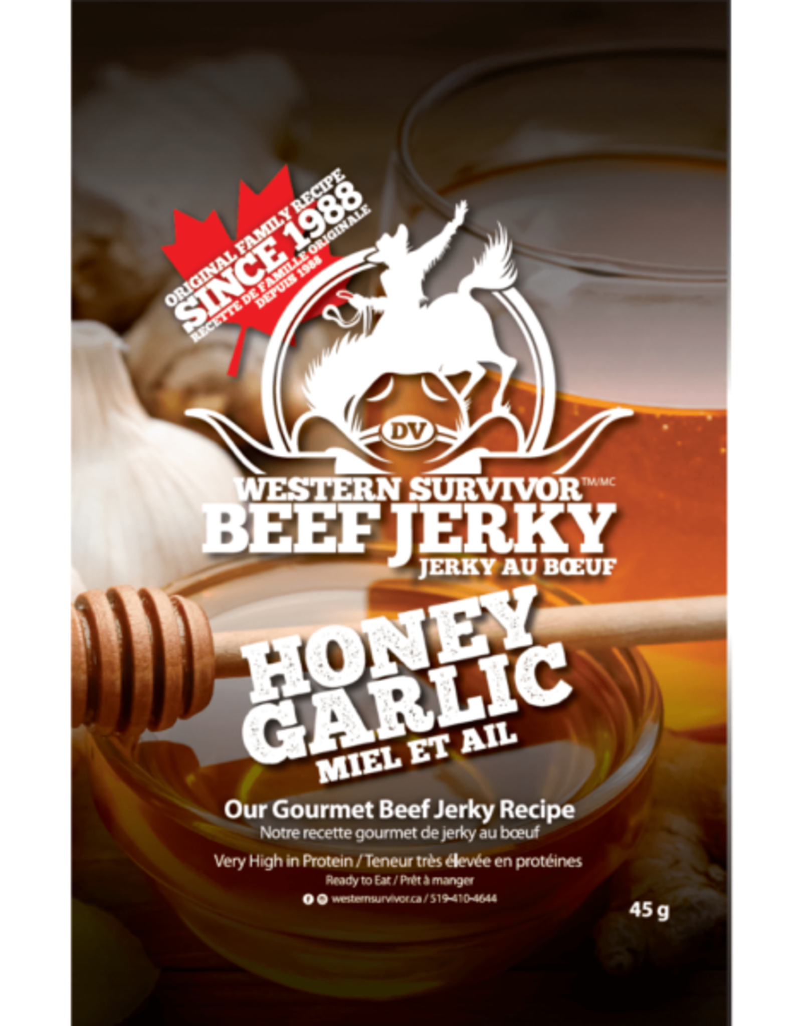 Western Survivor Beef Jerky Honey Garlic