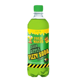 Toxic Waste Fizzy Soda Sugar Free Sour Apple Price Marked British