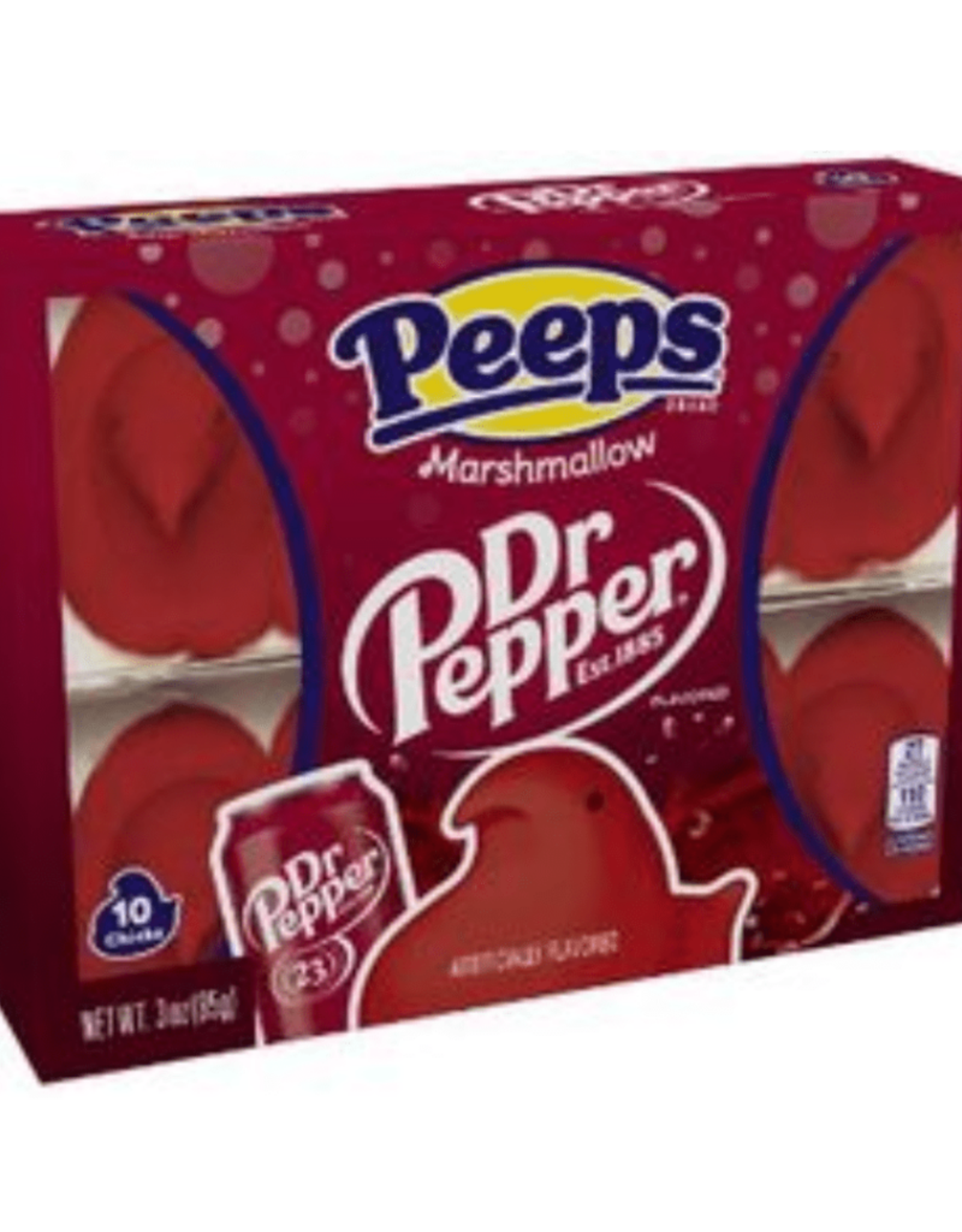 Just Born Peeps Marshmallow Chicks Dr. Pepper Ten Pack Easter