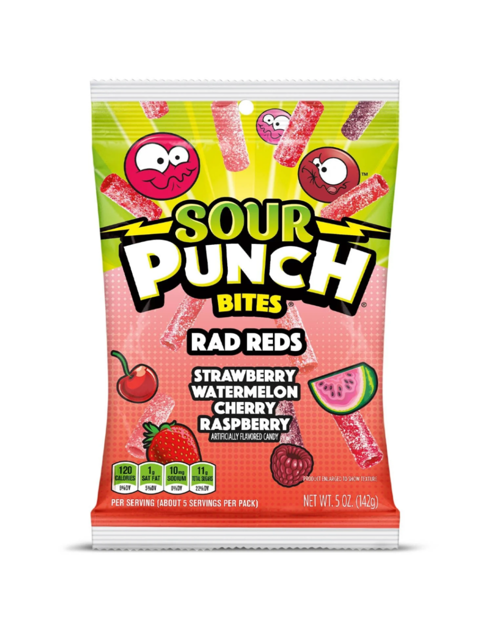 Sour Punch Bites Rad Reds