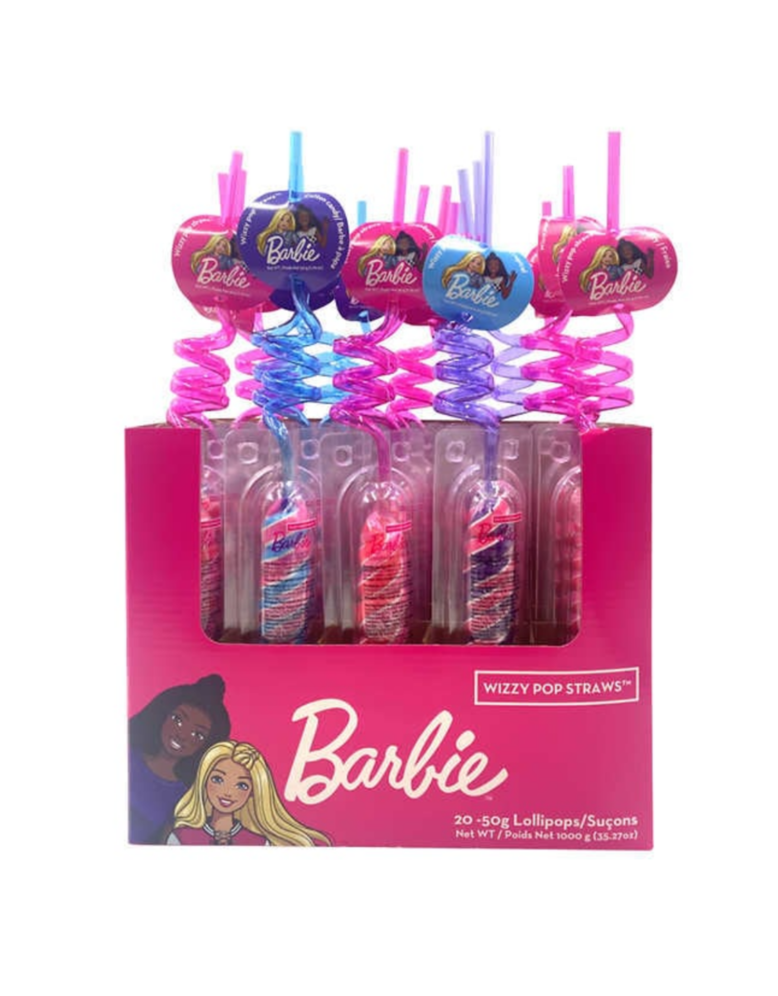 Barbie Wizzy Pop Straws With Lollipop