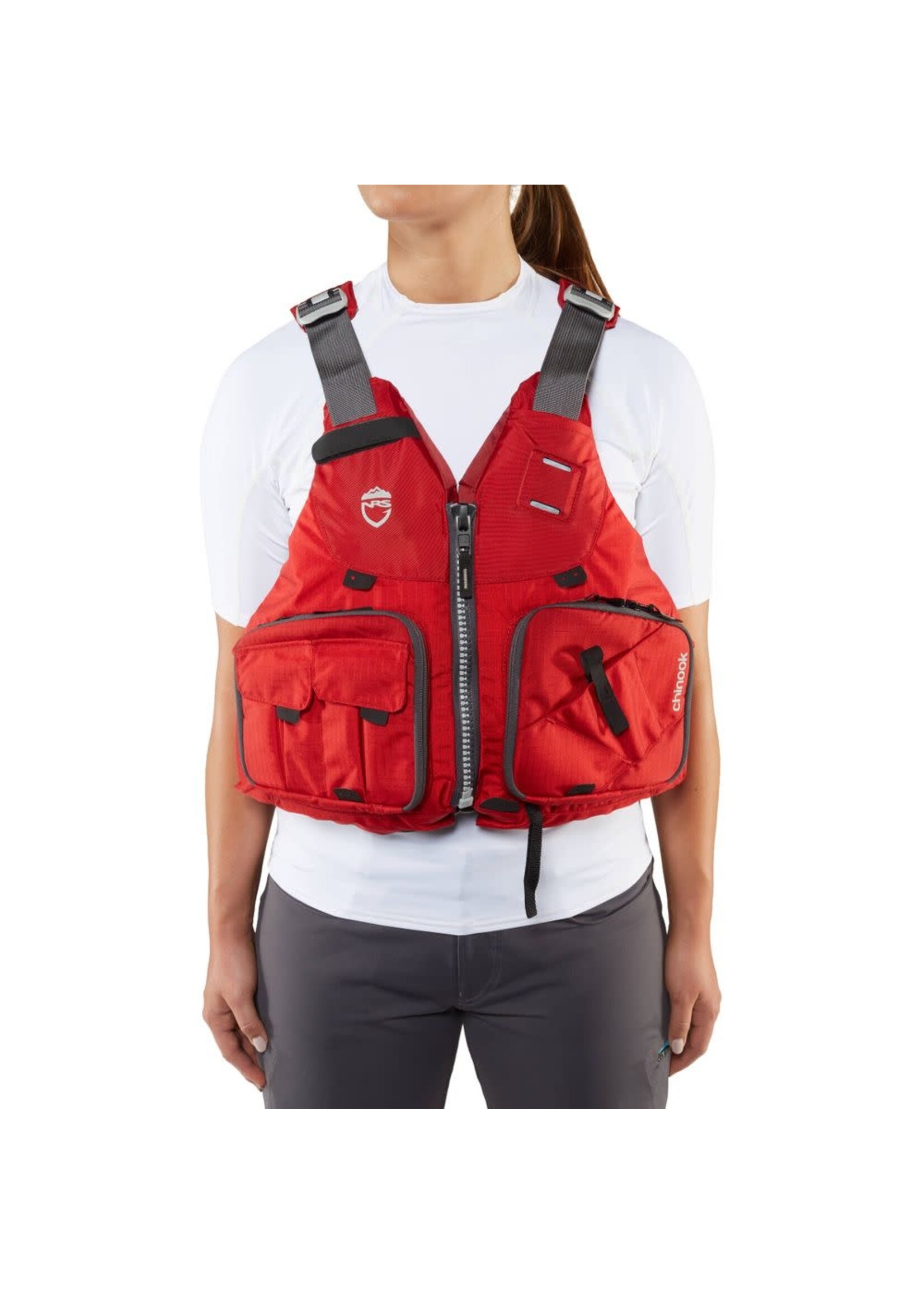 NRS NRS Chinook Fishing PFD Red XL/XXL