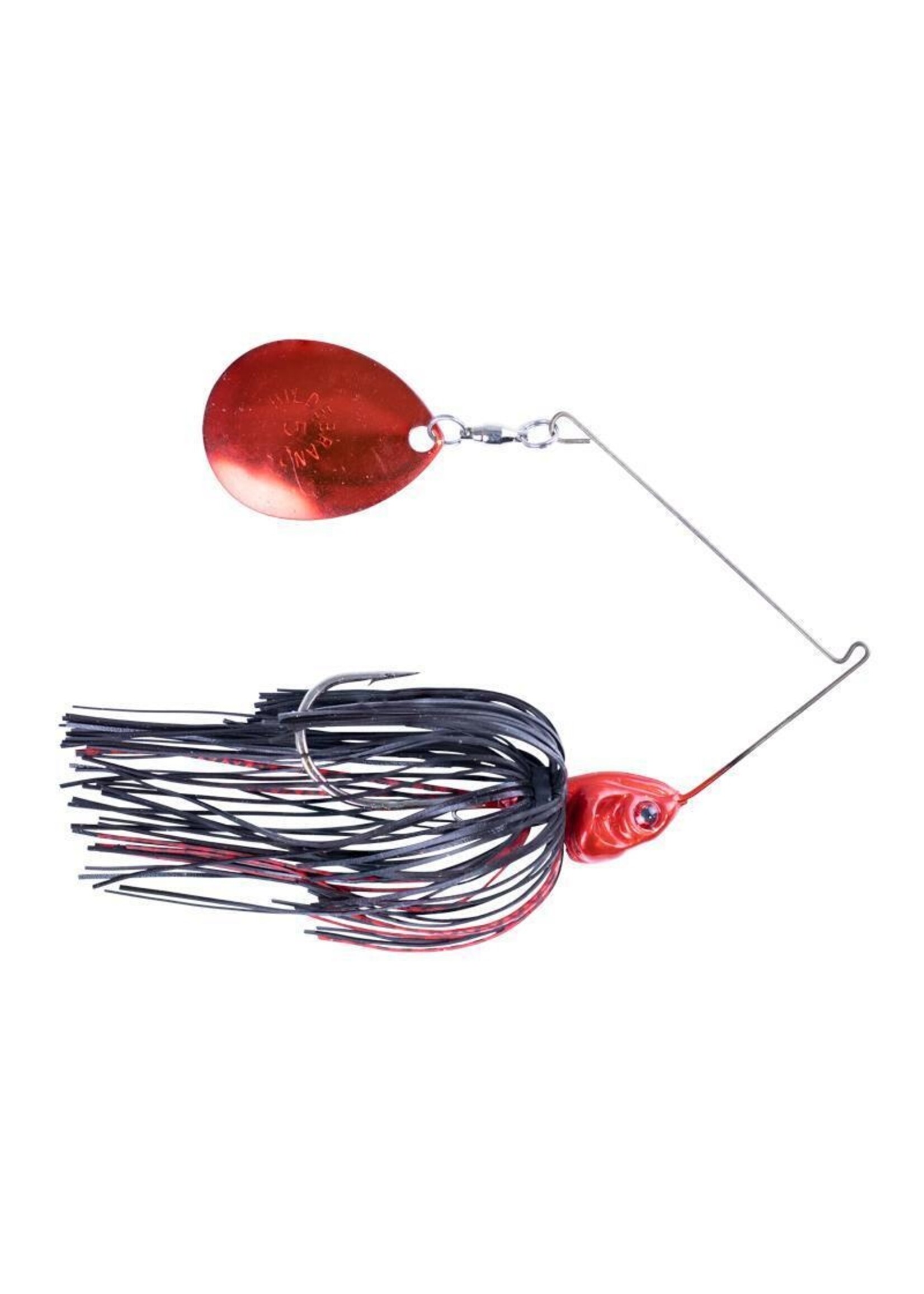 Booyah Booyah Spinnerbait 1/2 oz - Red Blk Night Time