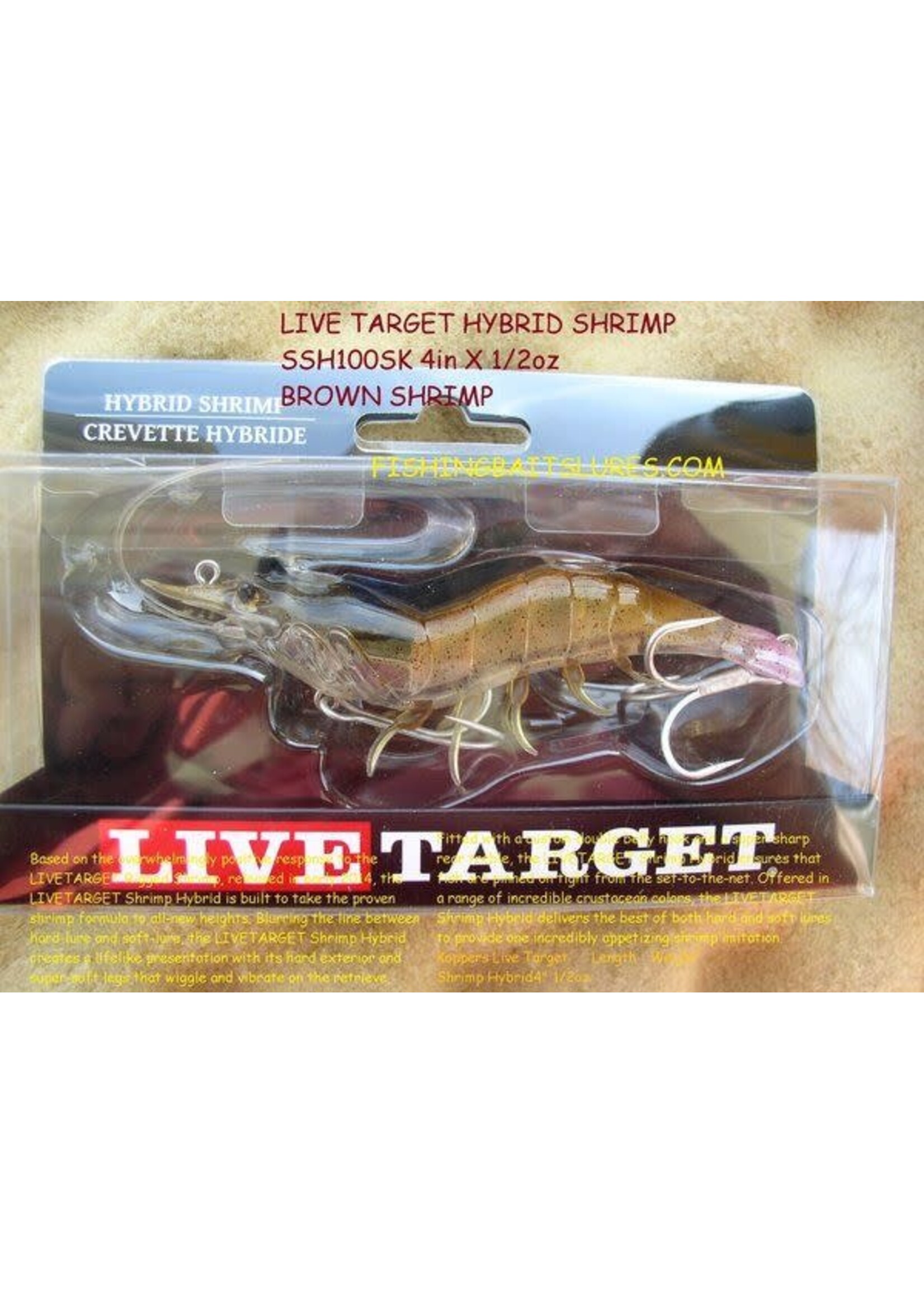 LiveTarget Live Target 4" Hybrid Shrimp Sand SSH100SK910