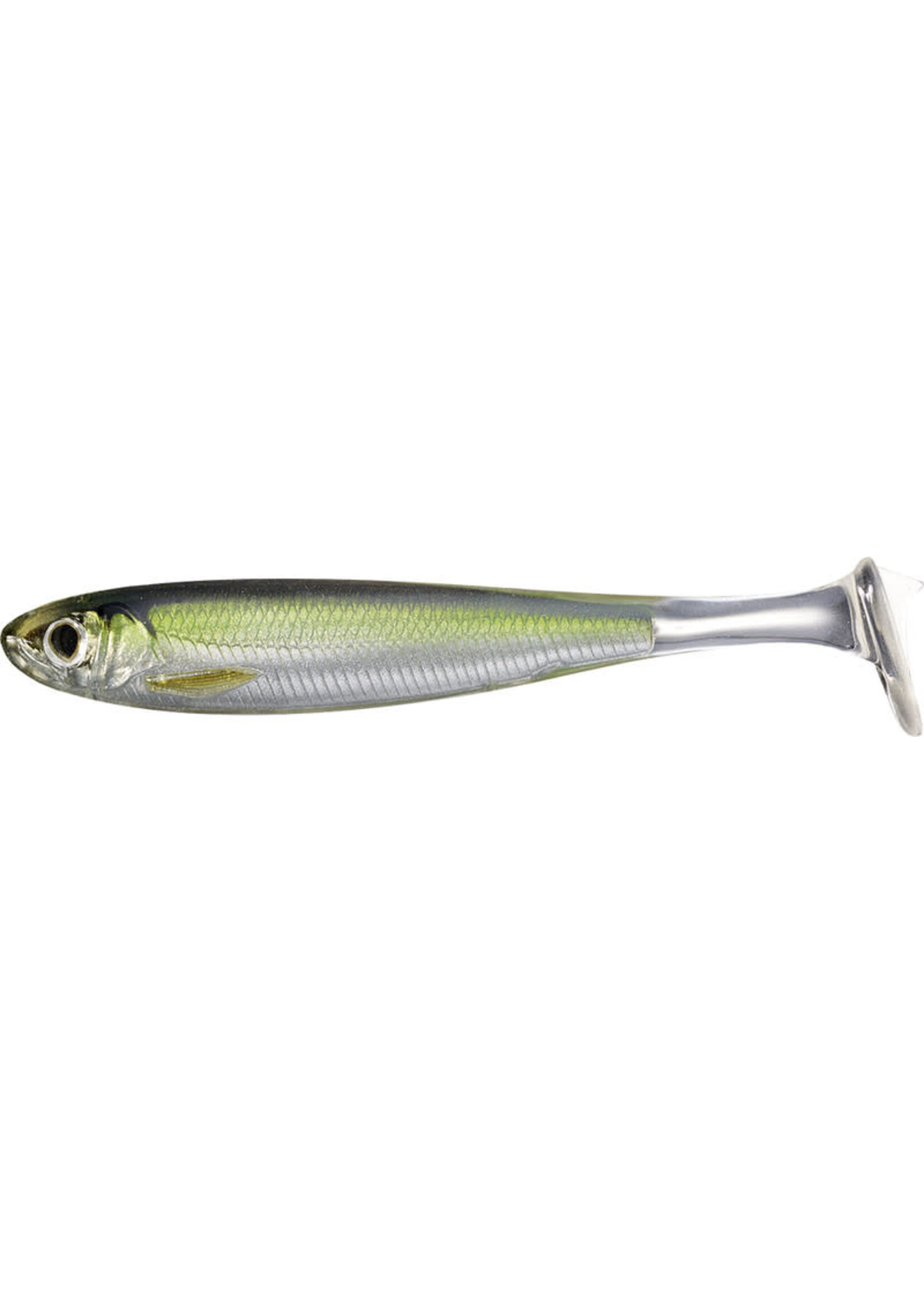 LiveTarget Live Target Slow Roll Shiner Silver/Green 4"