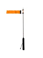 YakAttack LLC YakAttack VISIpole II, Light, mast, floating base, Mighty Mount / GearTrac ready, Includes flag
