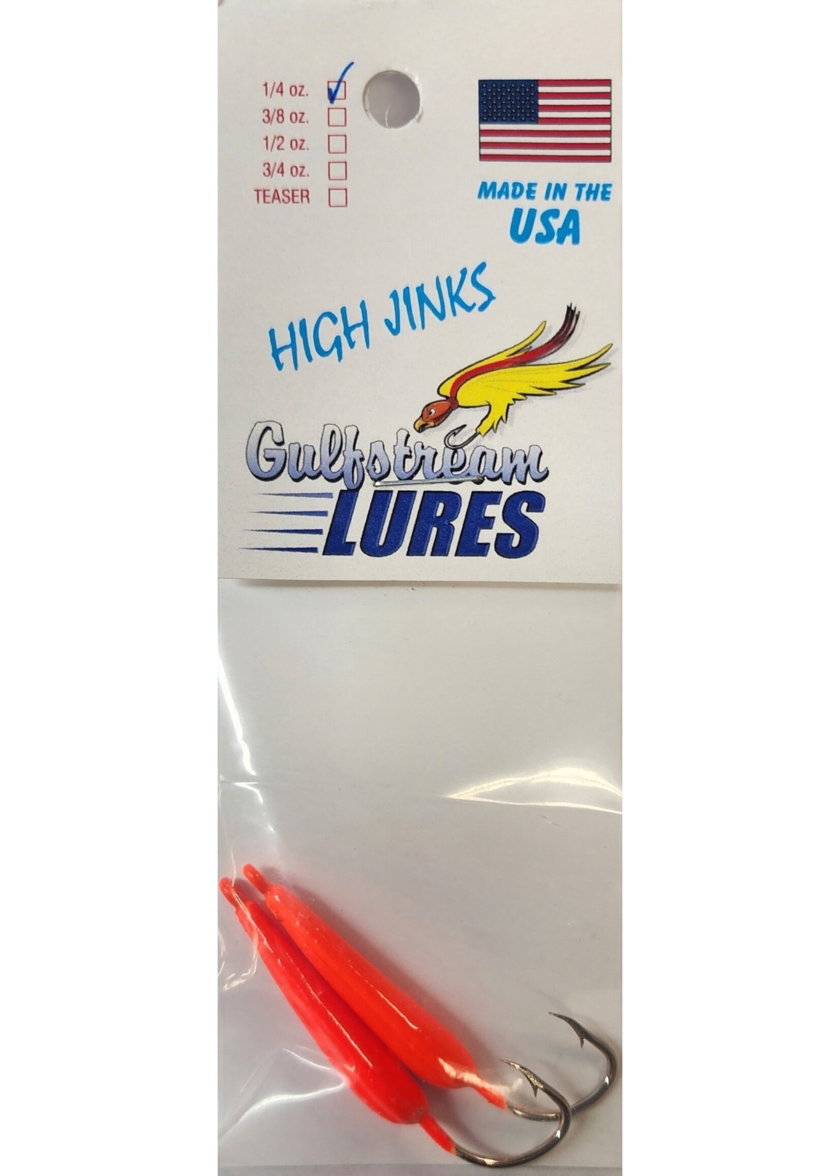 Gulfstream Lures GULFSTREAM LURES High Jinx Pompano Jigs - 1/4oz - Orange 2pk