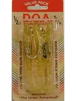 DOA DOA 4" Shrimp Gold Glitter FSH4-3P-313