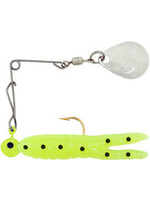 H&H CS-12N Cajun Spin, 1/16 oz Chartreuse/Black Dot, Nickel