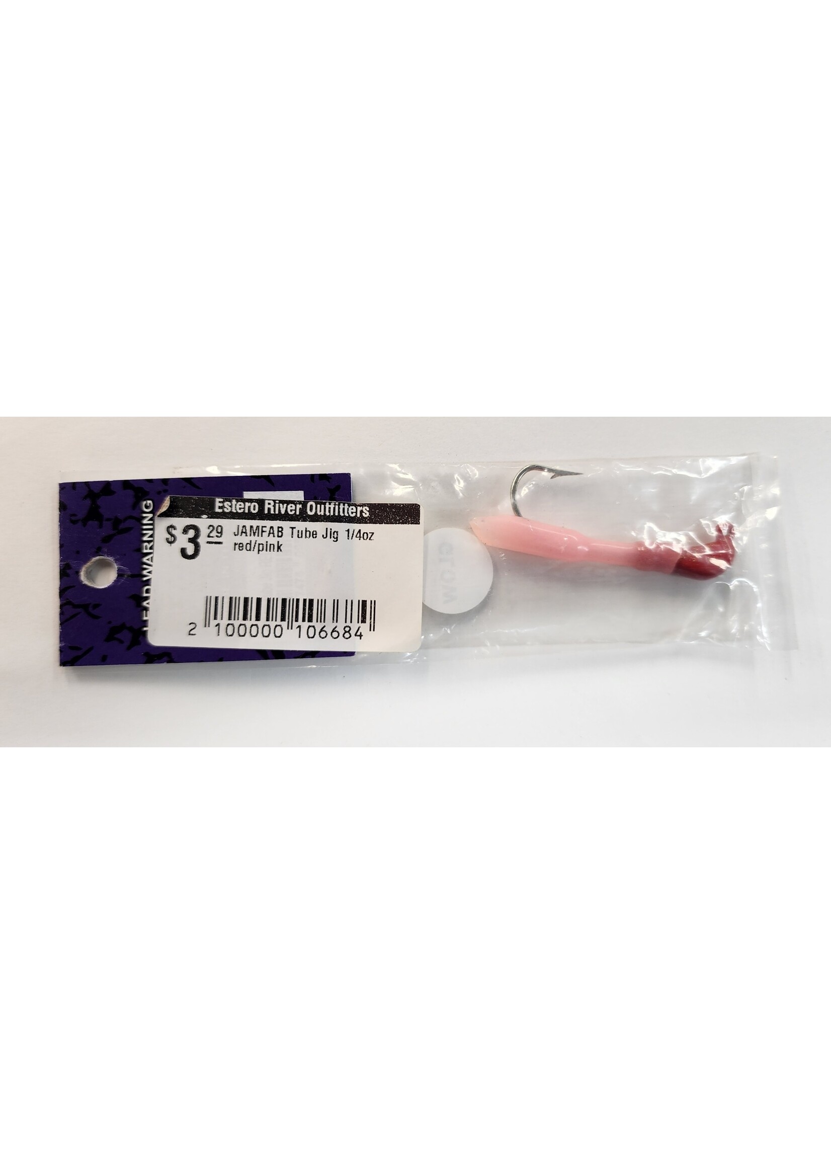 JAMFAB Tube Jig 1/4oz red/pink