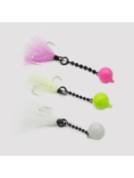 NekidBallJigz 1/2oz Inshore Glow Hot Chartreuse Green