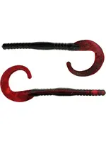 Bass Assassin BA8316 Red Shad/Green GL Worm