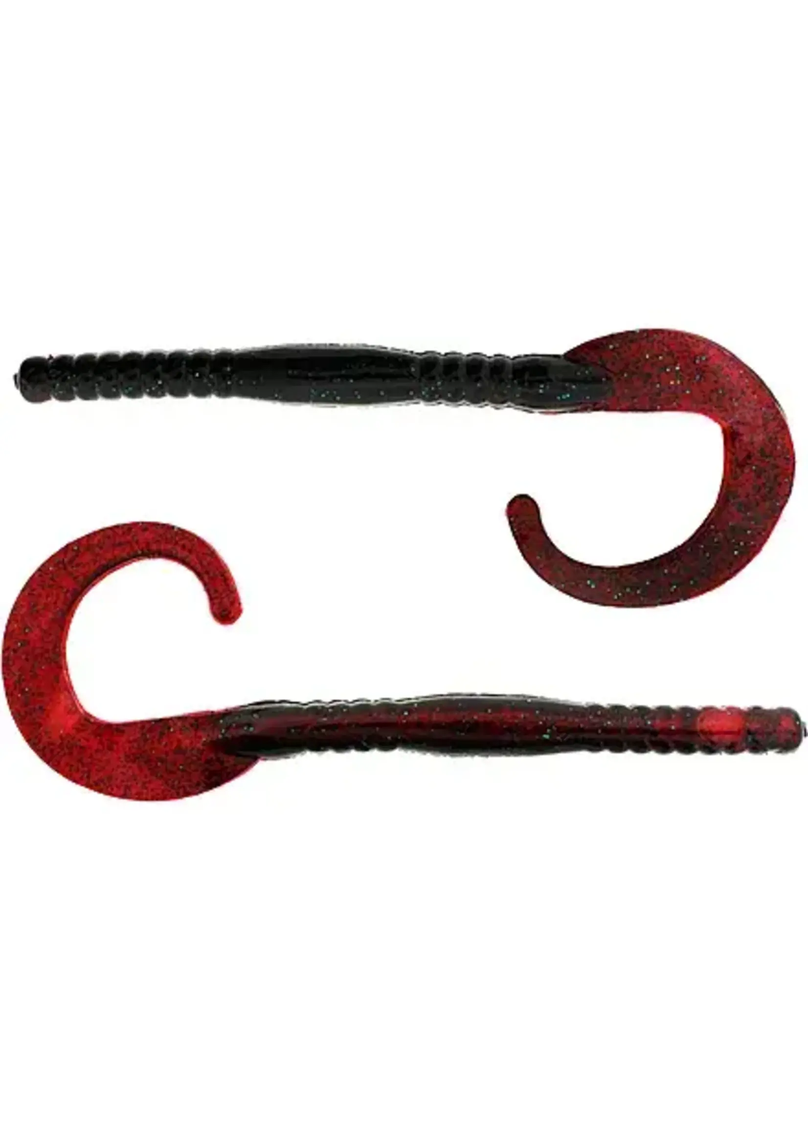 Bass Assassin BA8316 Red Shad/Green GL Worm