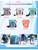 AriBAG Aribag 2L Phone Tote Bag Blue w/ Yellow