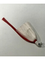 R&R Tackle R&R FHWHWHRD1.5  1.5oz  white head, white skirt, red streamer