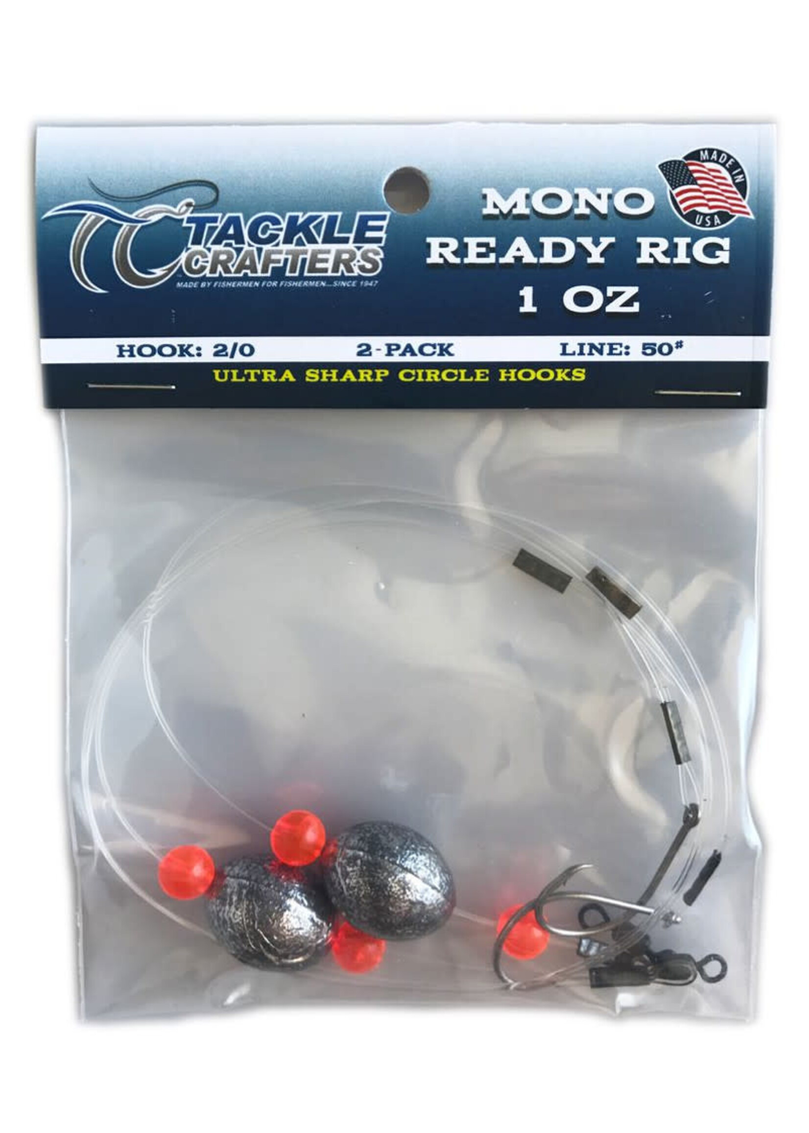Tackle Crafters Tackle Crafters Mono 50# Ready Rig 1oz 2/0 hook