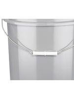 ULINE 5 Gallon Bucket w/Wire Handle Grey