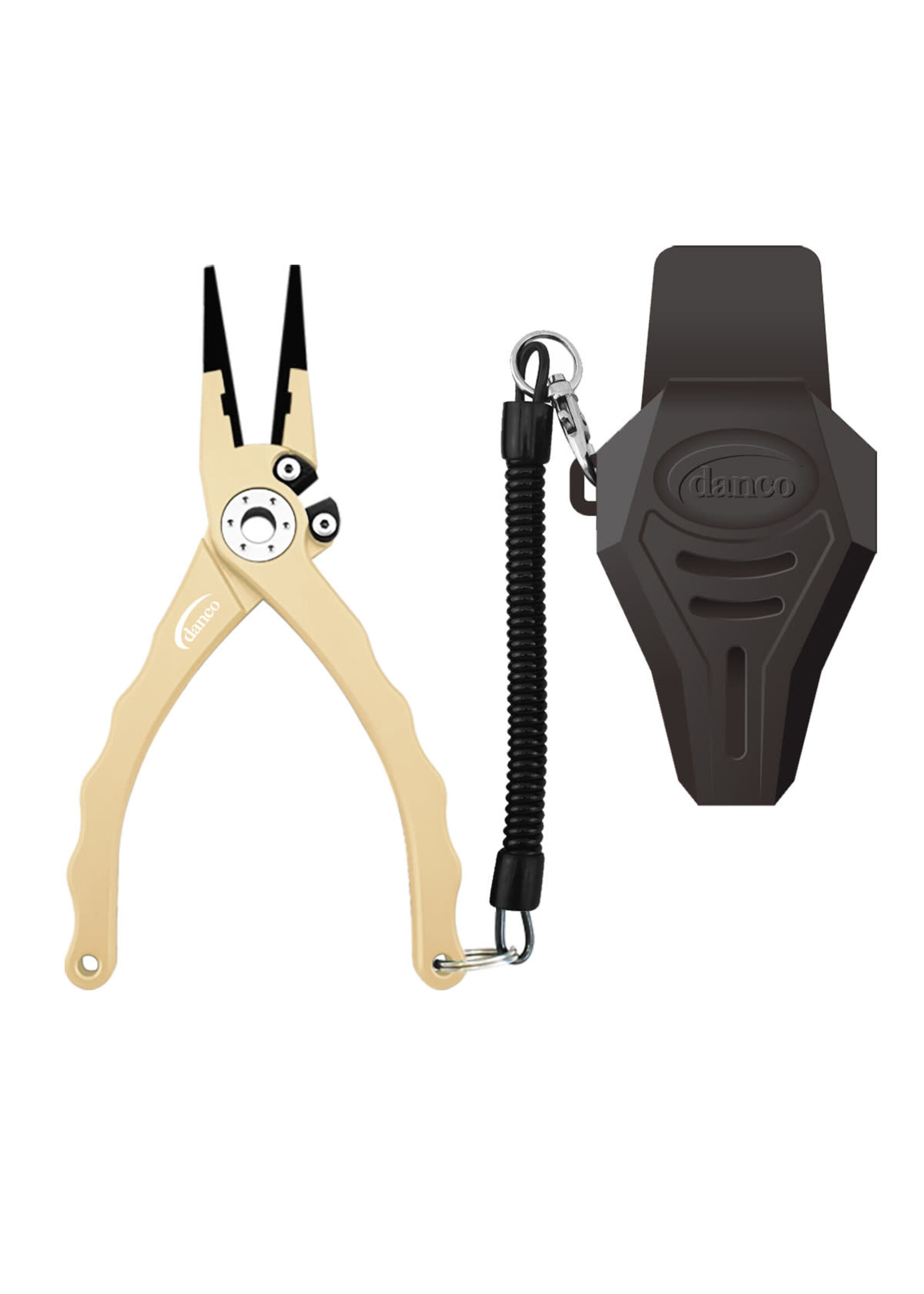 Danco 7.5" Aluminum Fishing Pliers - Tungsten Carbide Cutters For Saltwater & Freshwater