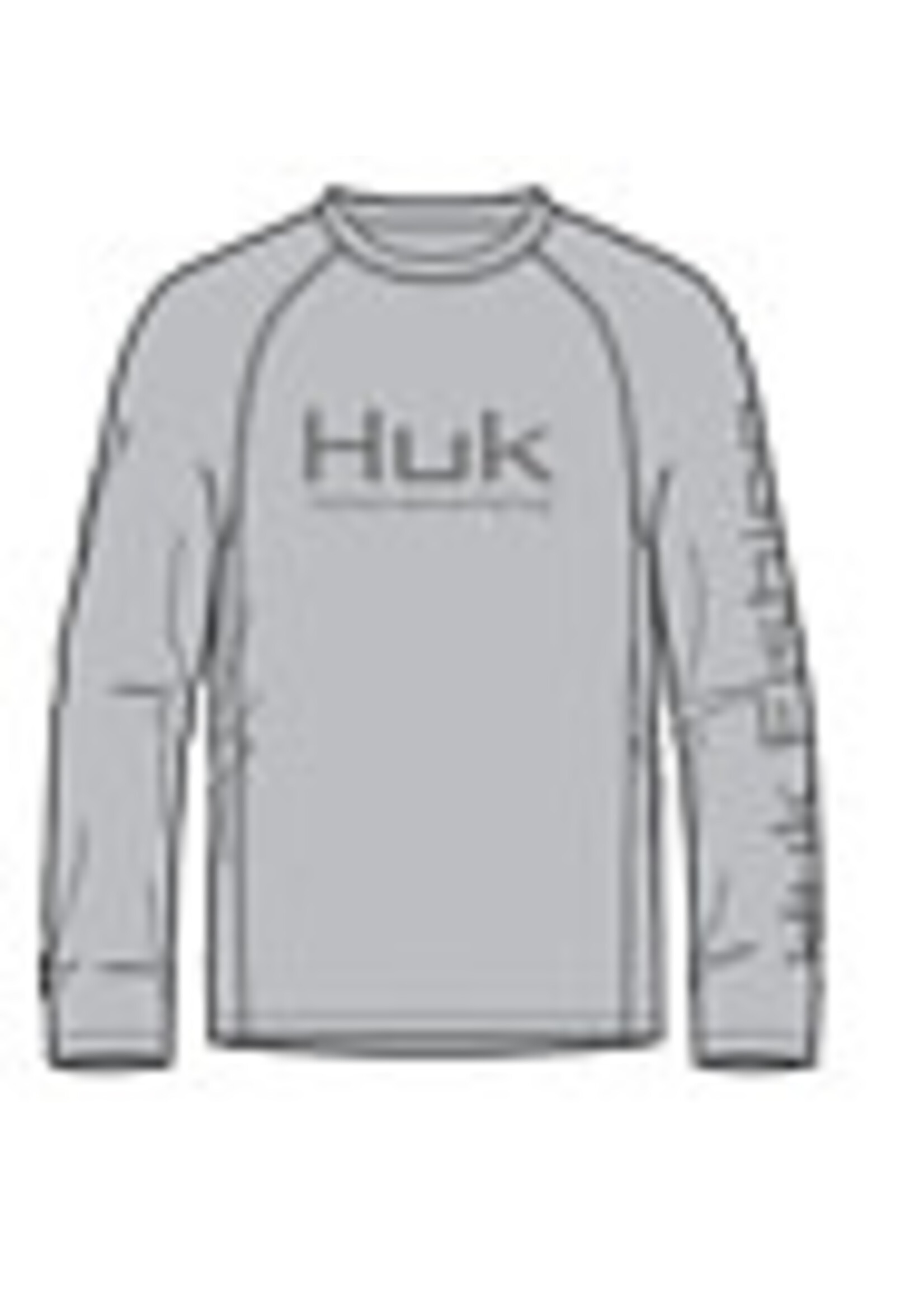 Huk HUK Vented Pursuit Crew Performance -Harbor Mist