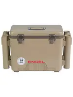 Engel Engel 19 Quart Drybox/Cooler with Rod Holders - Tan
