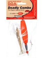 DOA DOA 60313 Deadly Combo Cigar Clacker, w/3" Shrimp, Float/Clear Gold, 1/Pack