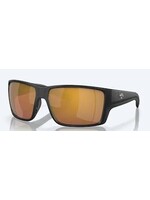 Costa Sunglasses REEFTON PRO MATTE BLACK W/ GOLD MIRROR 580G