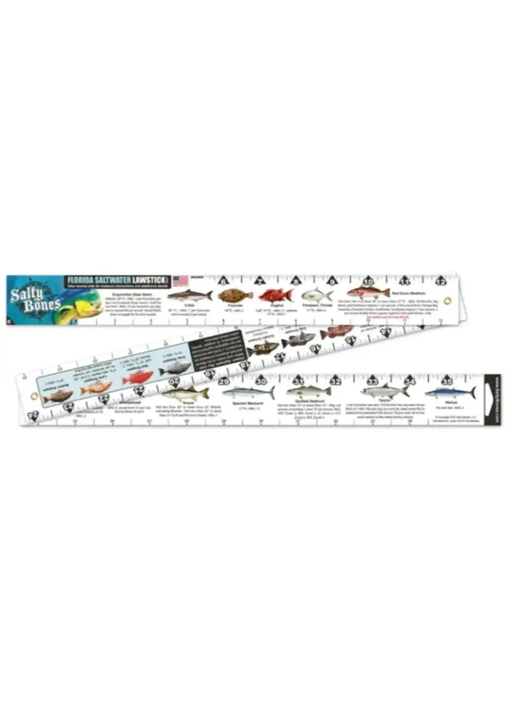 Salty Bones Salty Bones Fish Ruler Florida Lawstick 36"