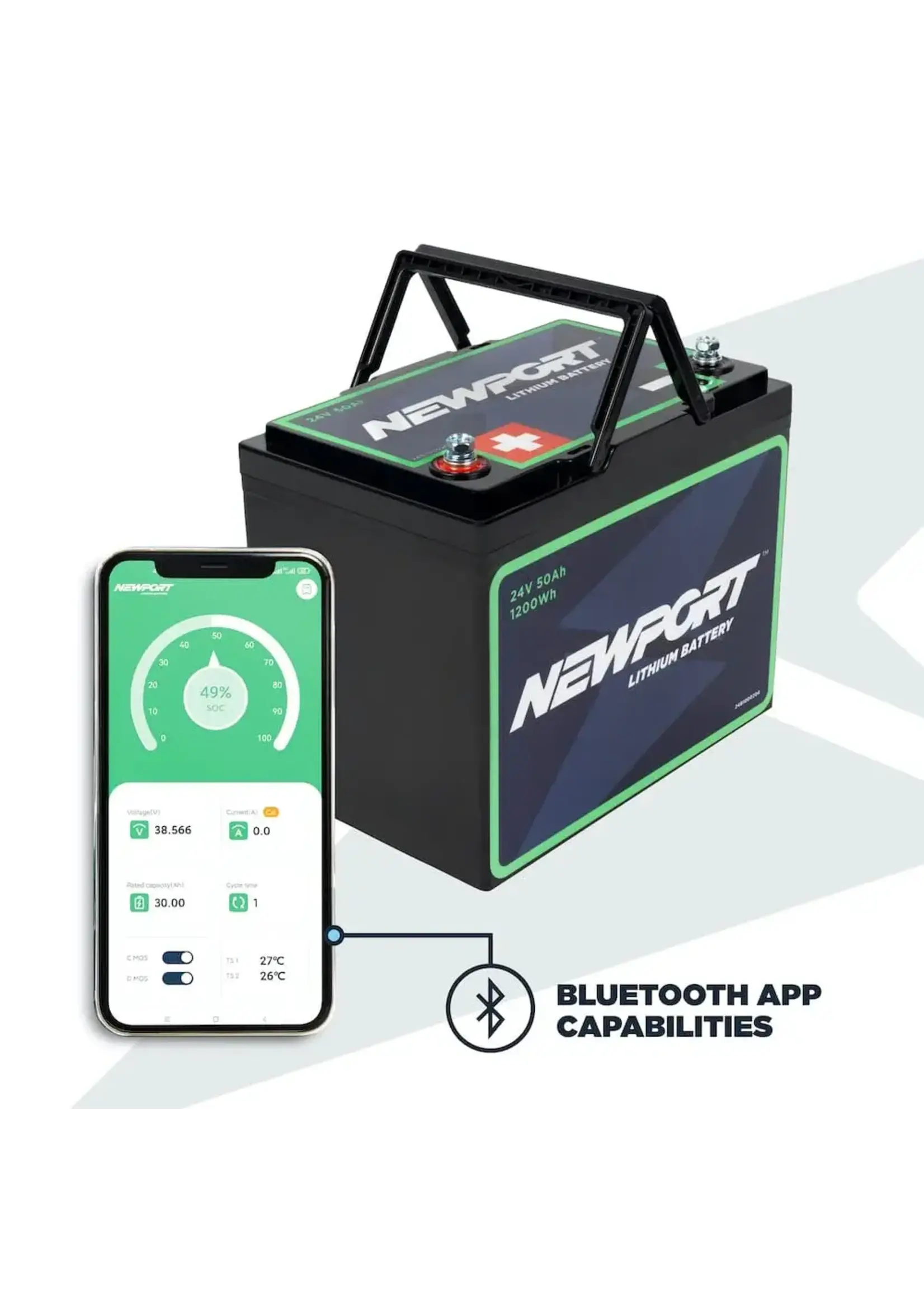 NEWPORT Vessels NEWPORT 24V 50Ah Lithium Battery