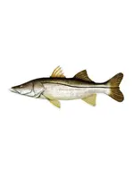 Salty Bones Snook Profile Fish Decal Sticker, 4.5″ x 15.75″