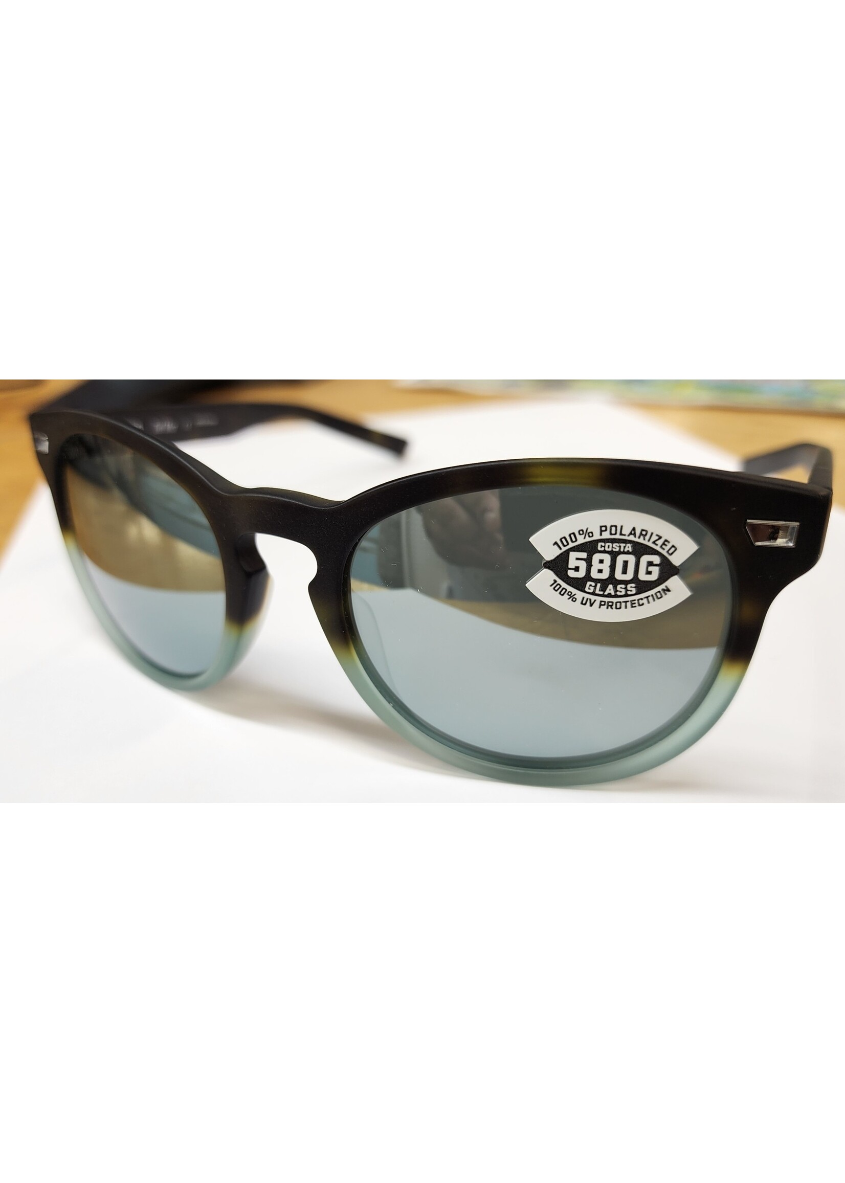 Costa Sunglasses Costa Del Mar - Matte Black/ Grey - Silver Mirror Lens 580G