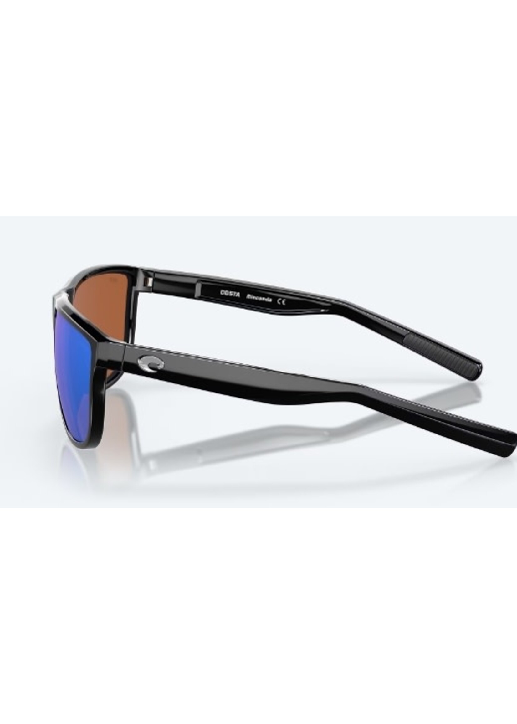 Costa Sunglasses Costa Rincondo - Shiny Black - Green Mirror Lens  580P