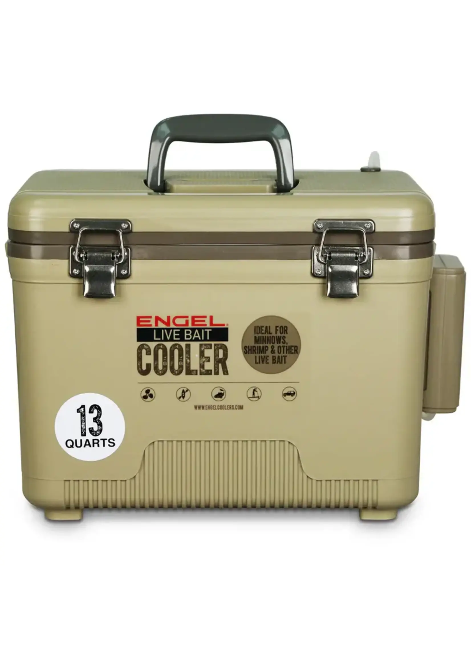 Engel Engel 13 Live Bait Pro Cooler with AP3 Aerator - Tan