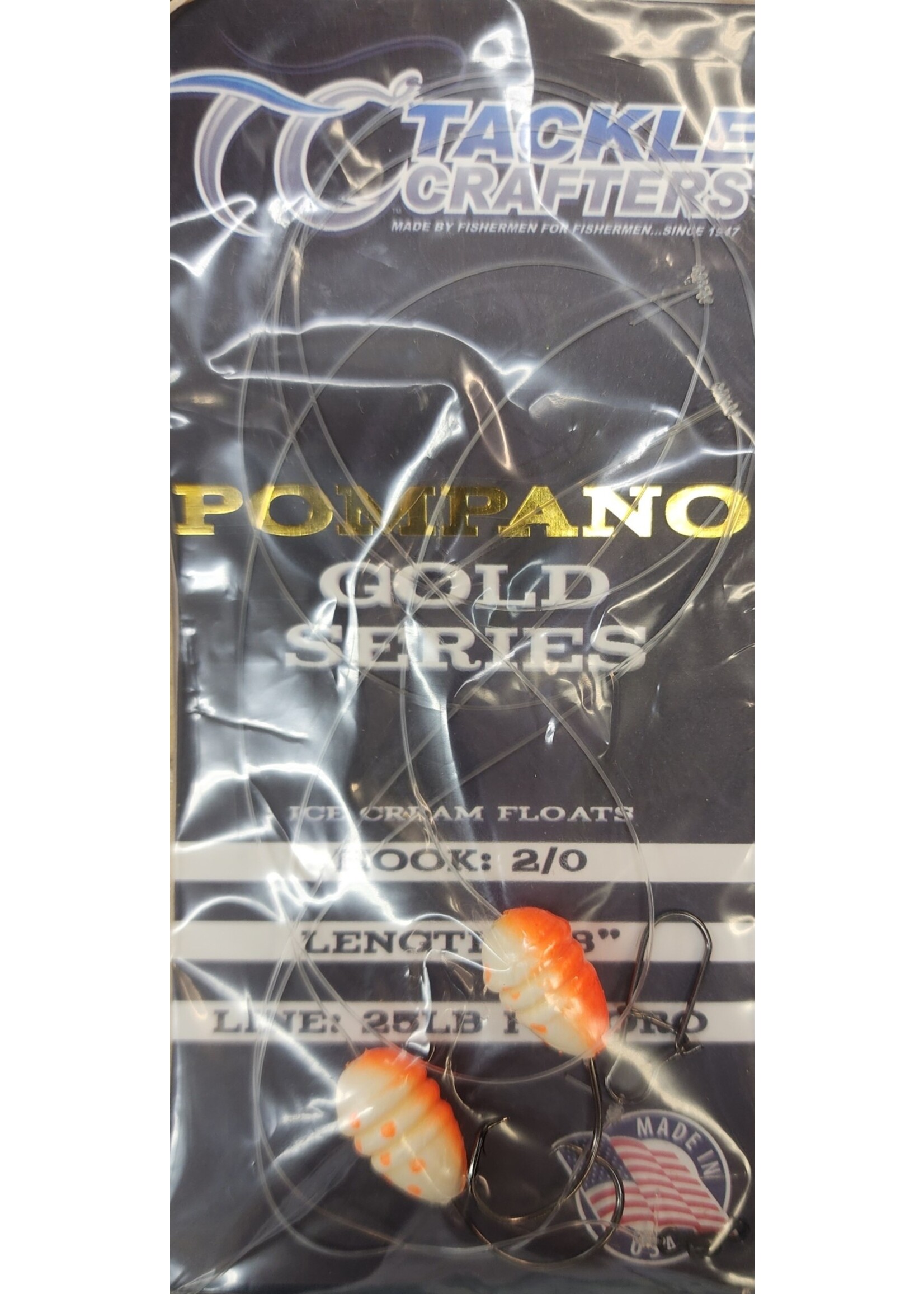 Tackle Crafters TACKLE CRAFTERS Pompano Gold Series Orange/White